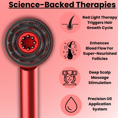 Rechargeable LED Scalp Massage Tool