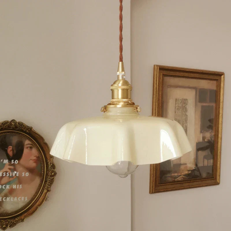 Elegant Brass Hanging Lamp