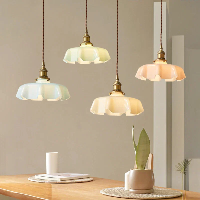 Elegant Brass Hanging Lamp