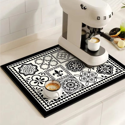 Vintage Style Water Resistant Coffee Table Mat - Luxicro