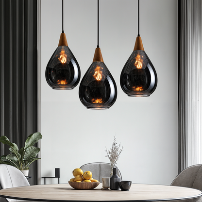 Elegant Glass Hanging Lamp | Unique Handcrafted Lighting - Luxicro