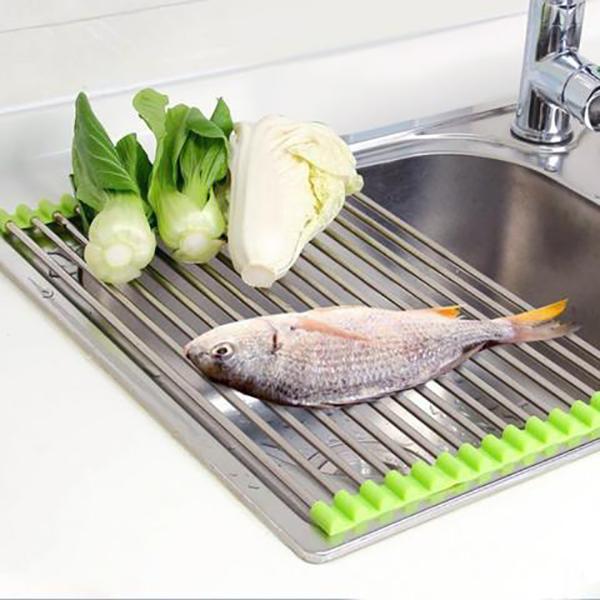 Space Saving Folding Dish Drying Rack - Luxicro