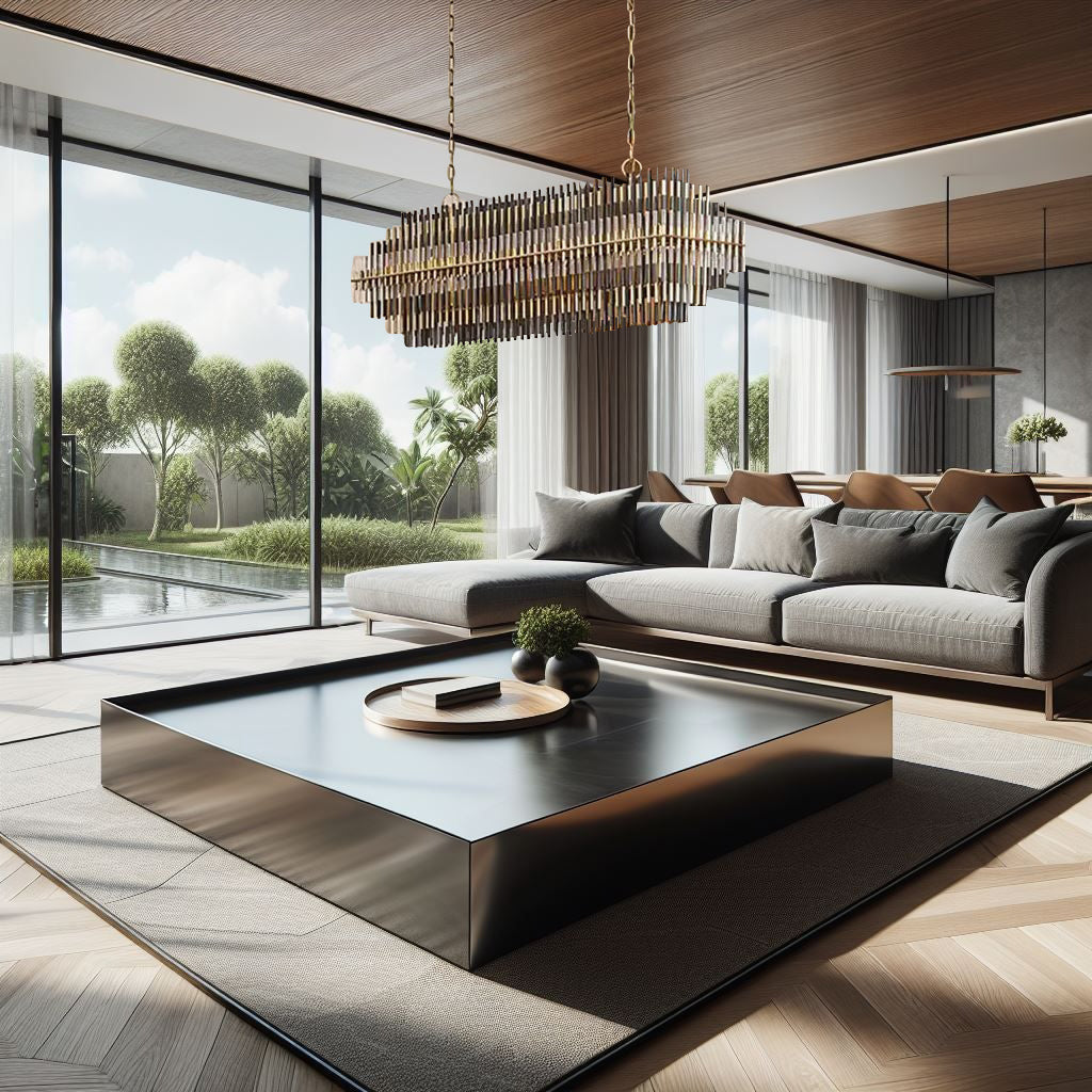 Luxury Crystal Metal Rectangular Chandelier - Luxicro