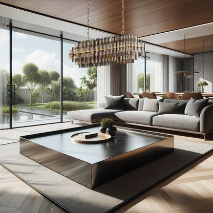 Luxury Crystal Metal Rectangular Chandelier - Luxicro