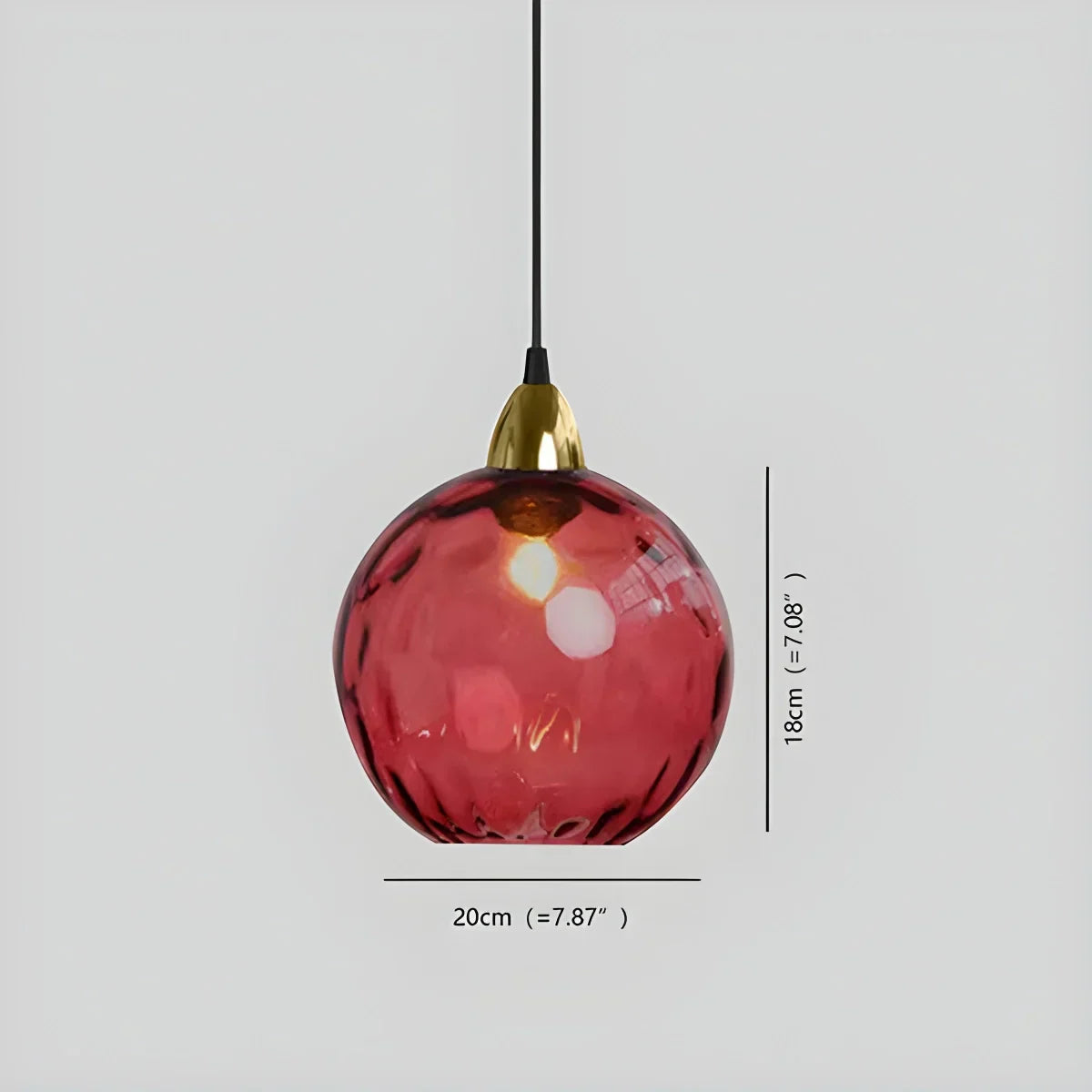 Vibrant Glass Globe Ceiling Light Fixture