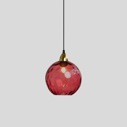 Vibrant Glass Globe Ceiling Light Fixture