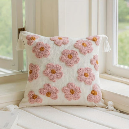 Floral Pattern Padded Cushion Cover