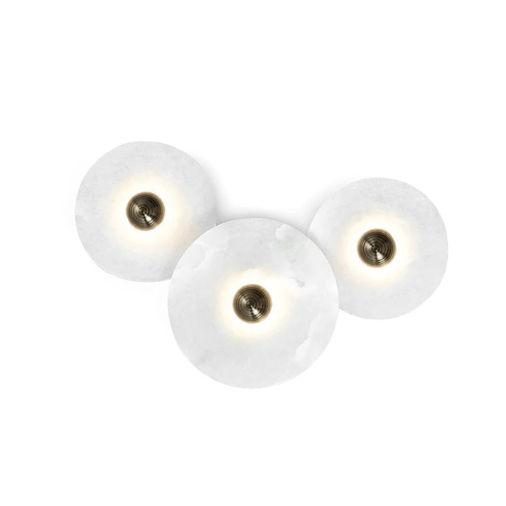 White LED Round Wall Light – Contemporary Flush Mount - Luxicro