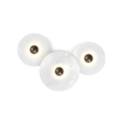 White LED Round Wall Light – Contemporary Flush Mount - Luxicro