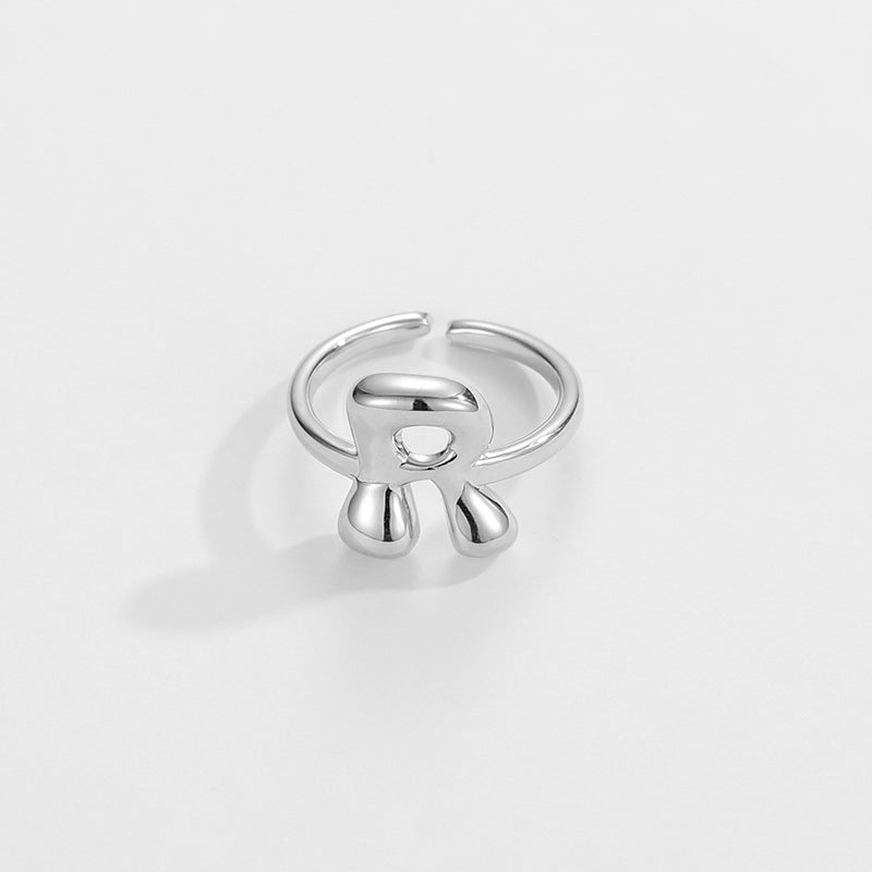 Stylish Monogram Letter Ring