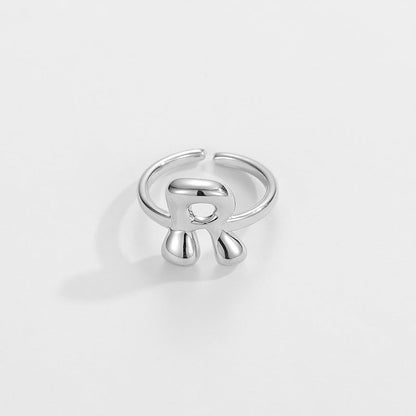 Stylish Monogram Letter Ring