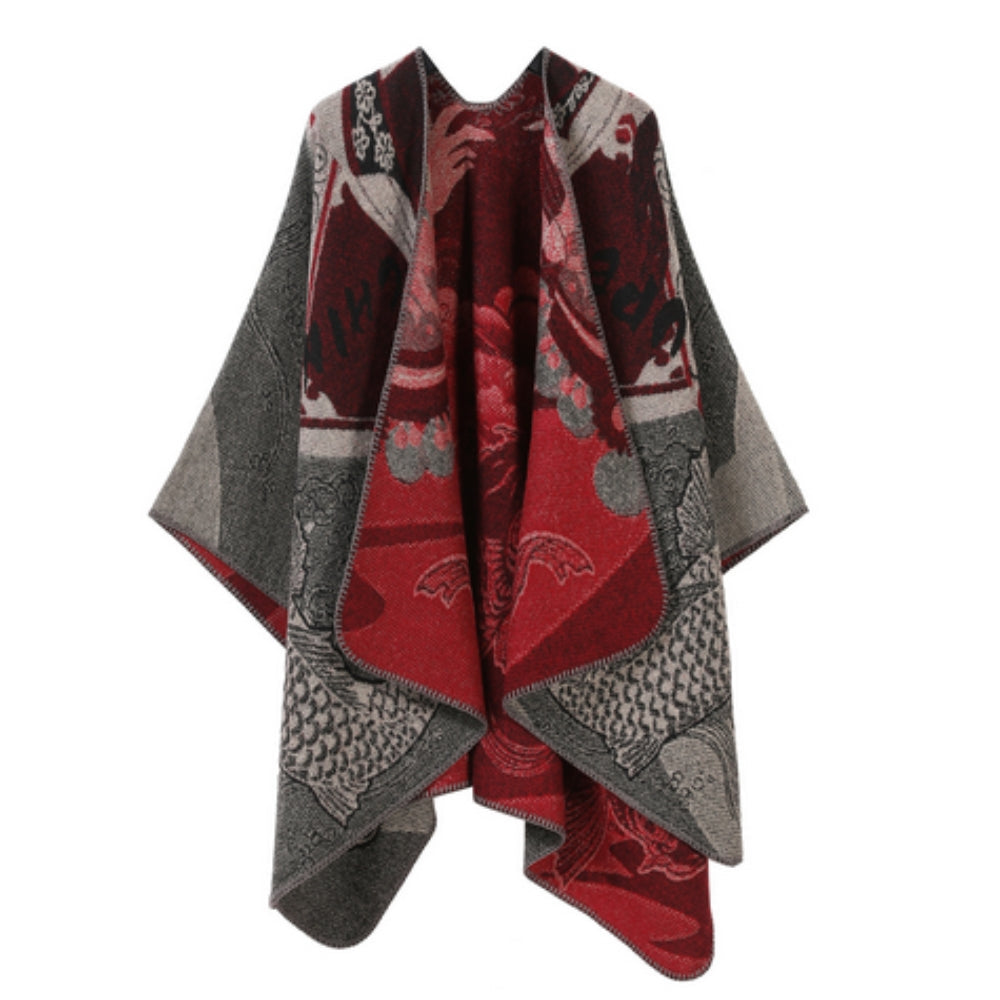 Waterproof Reversible Hooded Poncho