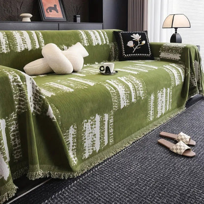 Cozy Textured Fabric Couch Slipcover