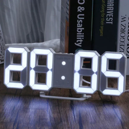 Modern Digital 3D LED Wall Clock - Luxicro