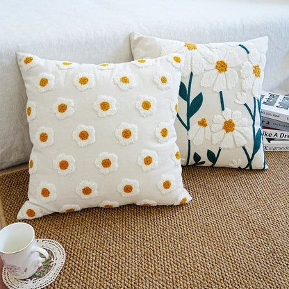 Colorful Flower Pattern Sofa Pillow Cover