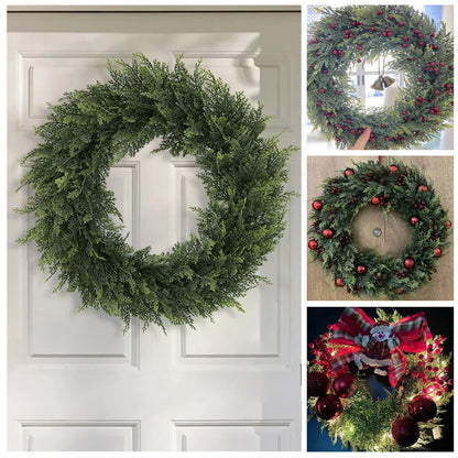 Fresh Greenery Circular Wreath Home Decoration 30cm