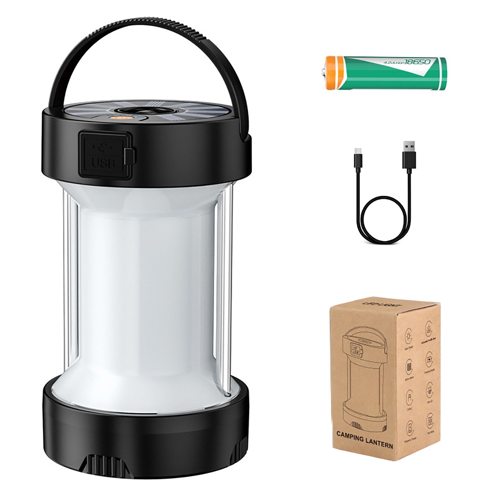 Compact Solar Powered Outdoor Camping Lantern - Luxicro