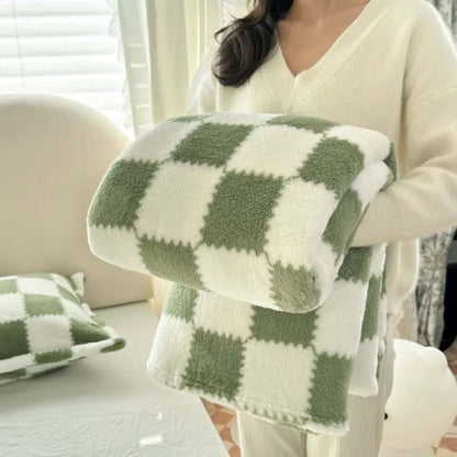 Warm Fuzzy Pink Blanket Throw