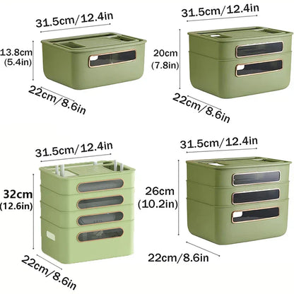 Compact Wi-Fi Router Storage Case with Cord Manager
