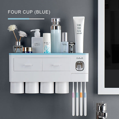 Wall Mounted Compact Bathroom Shelf Organizer