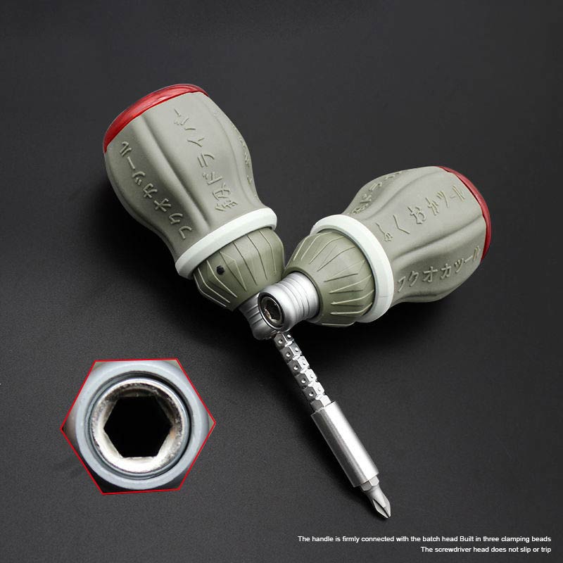 Compact Adjustable Magnetic Multi Bit Screwdriver Set