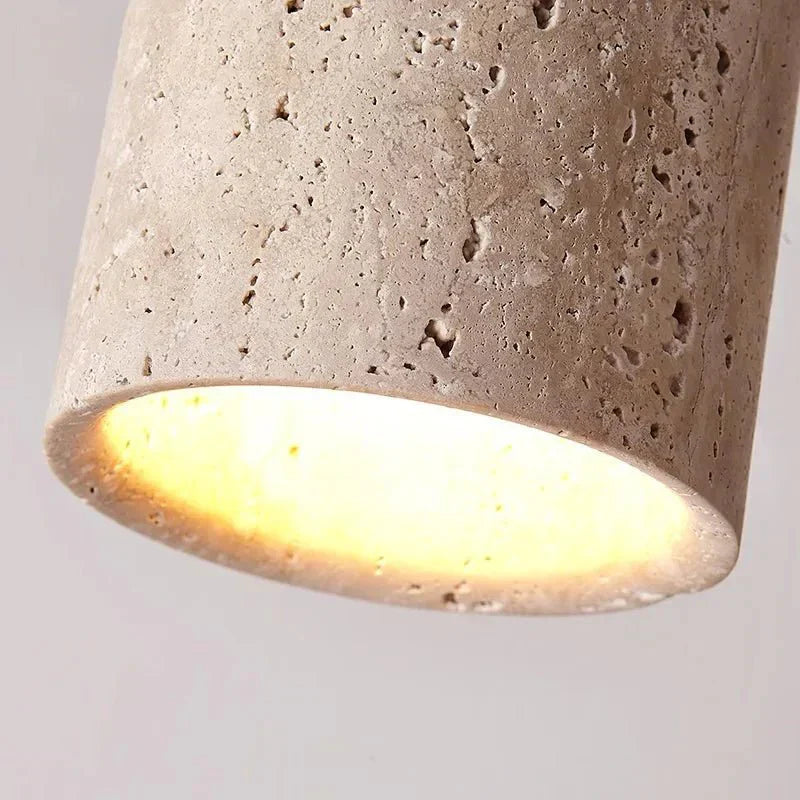 Beautiful Stone Pendant Light with Warm Glow