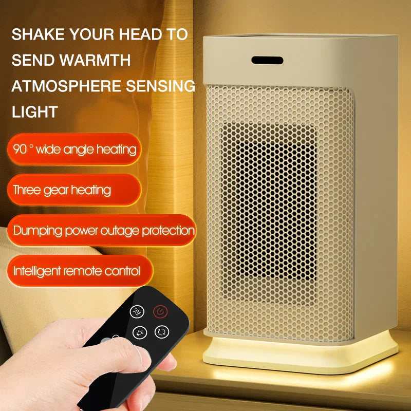 Compact Rechargeable Hand Warmer with LED Nightlight - Luxicro