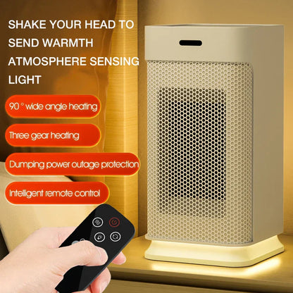 Compact Rechargeable Hand Warmer with LED Nightlight - Luxicro