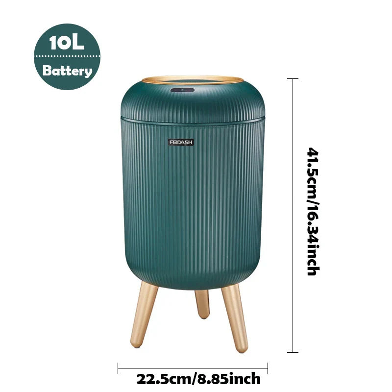 Compact Touchless Sensor Trash Can, Smart Home Bin