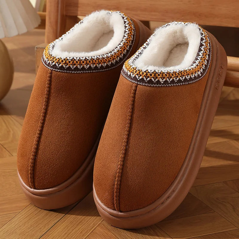 Cozy Fuzzy Women's Slipper Shoes - Warm Plush Footwear