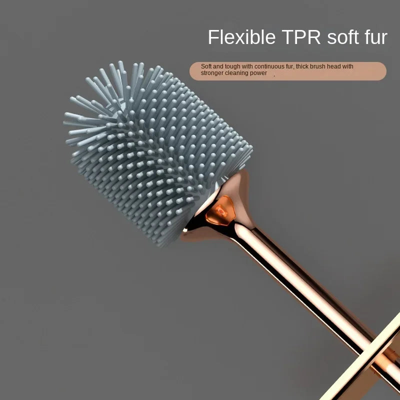 Easy Install Toilet Brush with Soft Bristles Set