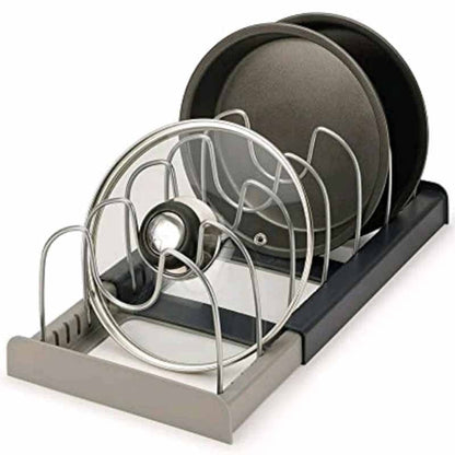Kitchen Cabinet Cookware Storage Rack