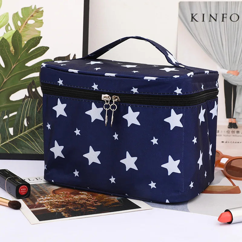 Large Floral Cosmetic Travel Case