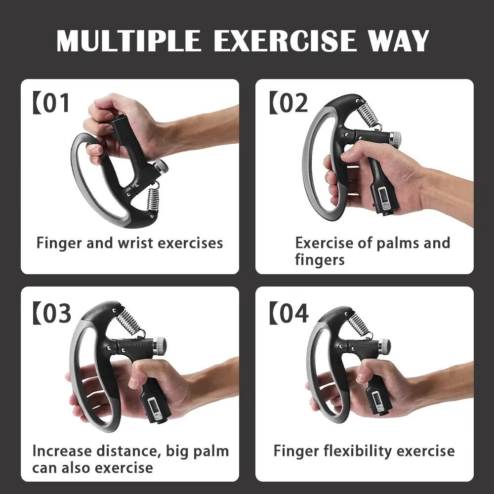 Compact Hand Grip Strengthener Exercise Trainer