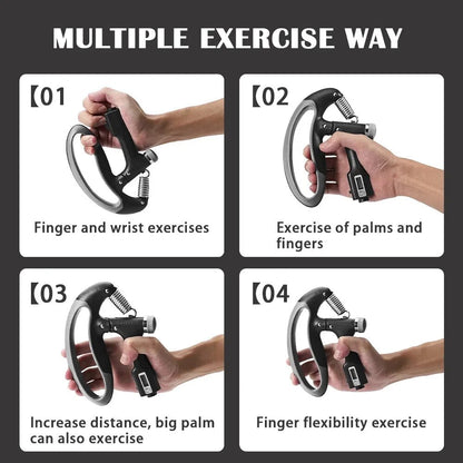 Compact Hand Grip Strengthener Exercise Trainer