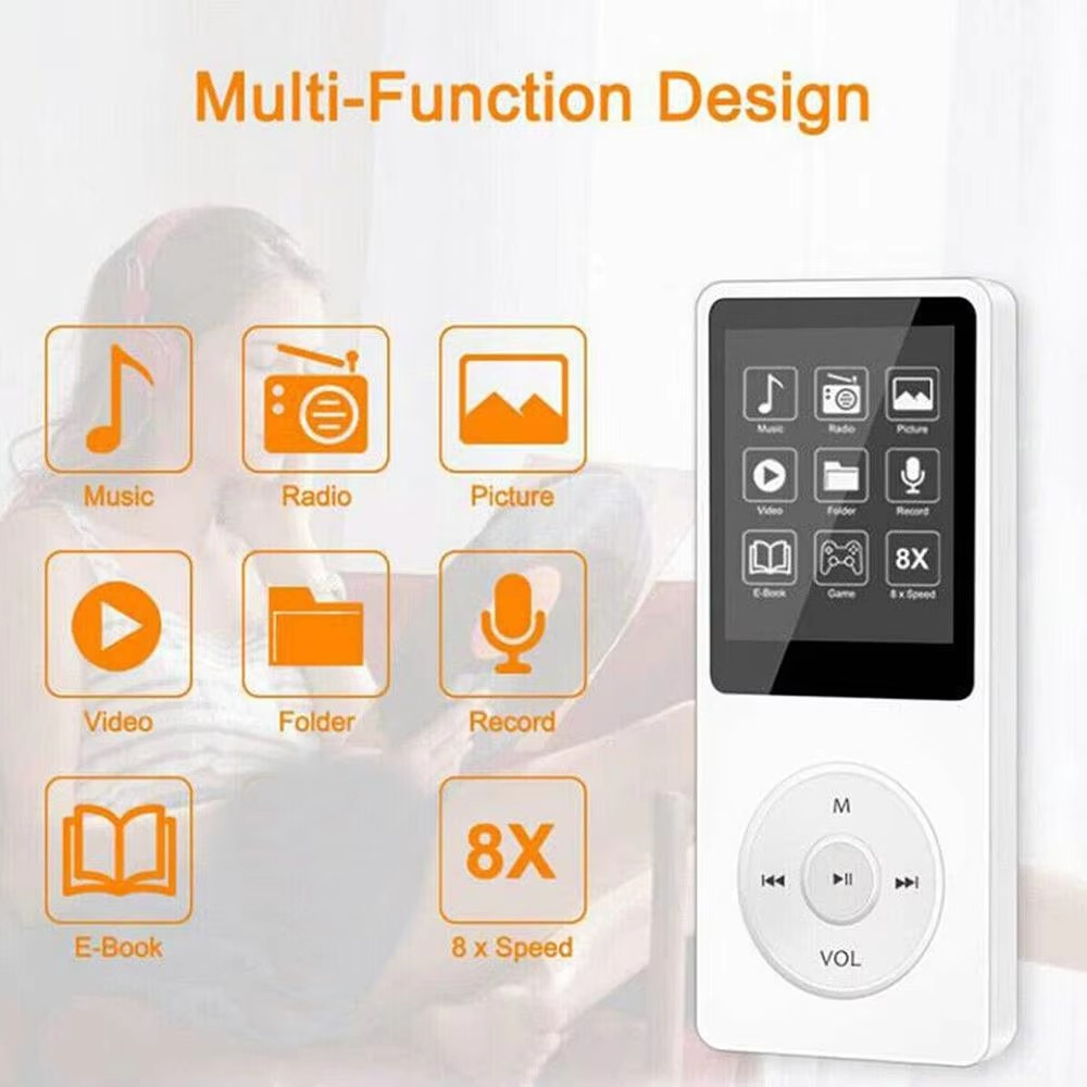 Small Wireless MP3 Player with Bluetooth Touchscreen