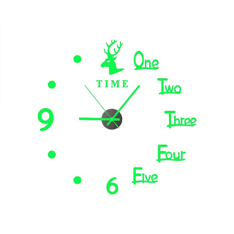 Modern 3D Glow Silent Wall Clock