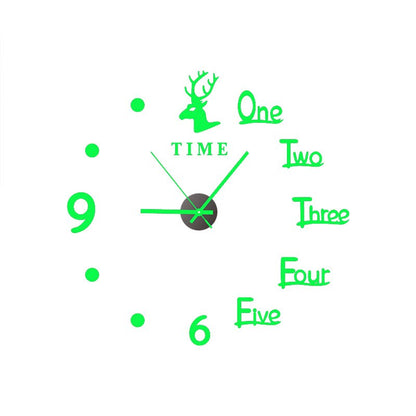 Modern 3D Glow Silent Wall Clock