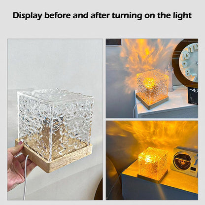 Glamorous Glass Nightstand Table Lamp - Luxicro