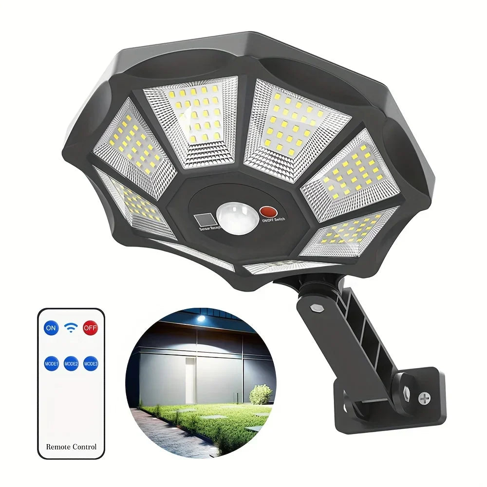 Bright Solar Powered LED Outdoor Light with Motion Sensor - Luxicro