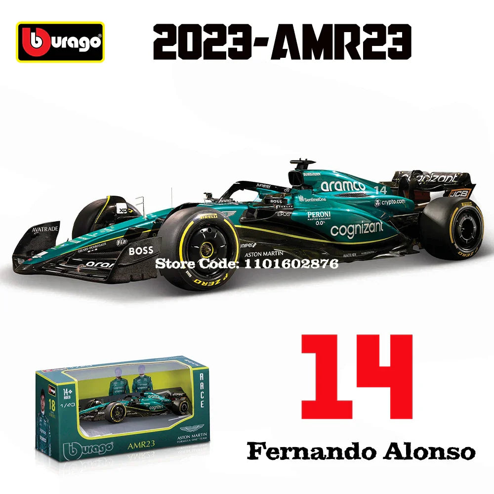 Detailed F1 Car Model 1:43 Scale Collectible Replica
