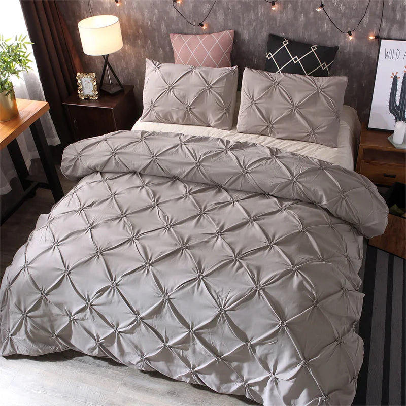 Luxury Ruffled 3 Piece Bedding Set