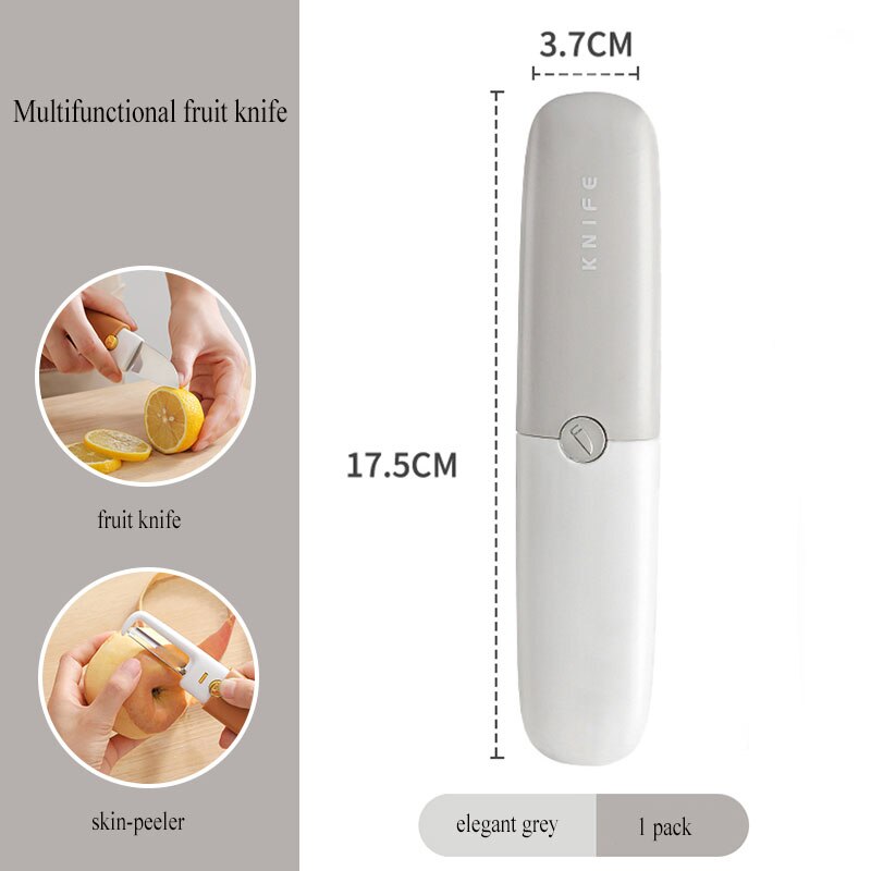 Compact 3 in 1 Pocket Peeler Knife