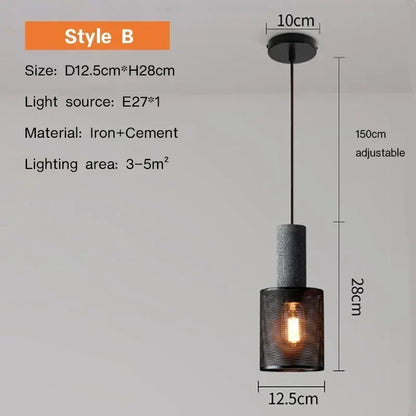 Rustic Country Hanging Lamp