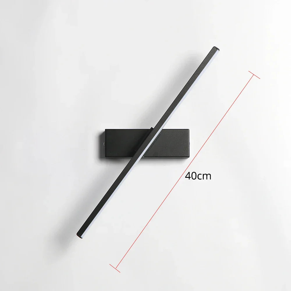 Slim Adjustable LED Wall Lamp with 330° Rotation