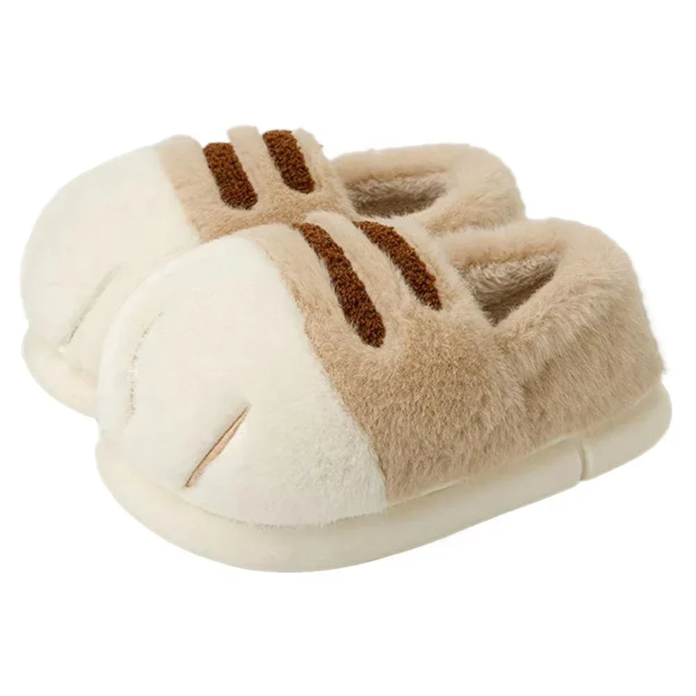 Cozy Cat Paw Slippers for Women