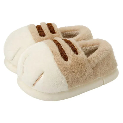 Cozy Cat Paw Slippers for Women