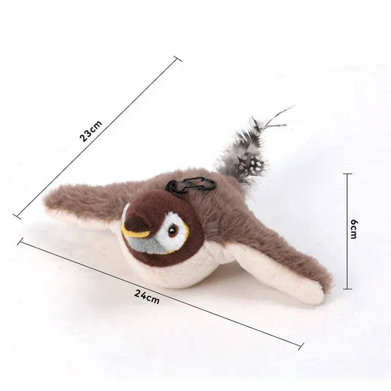 Colorful Plush Interactive Cat Toy