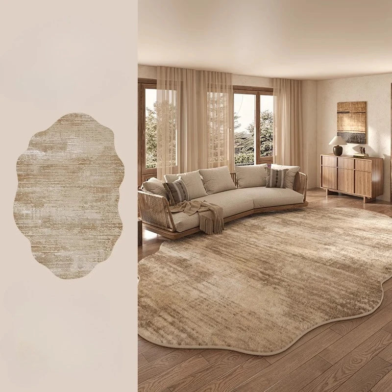 Plush Fuzzy Floor Rug Lamp for Living Room