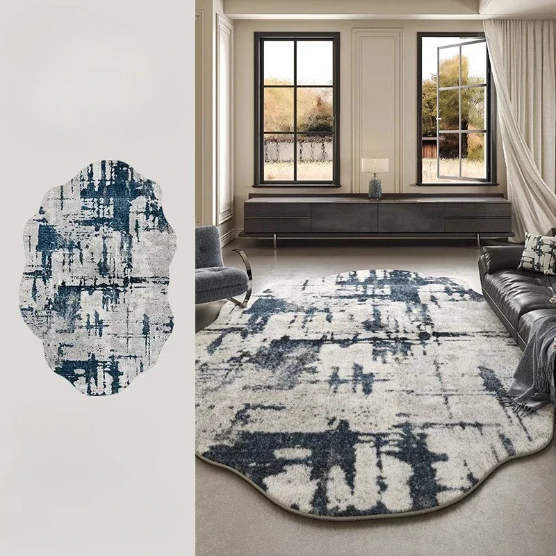 Plush Fuzzy Floor Rug Lamp for Living Room